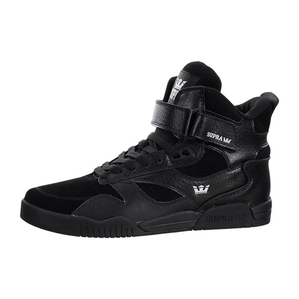 Supra Mens Bleeker High Top Shoes - Black | Canada X2117-9X75
